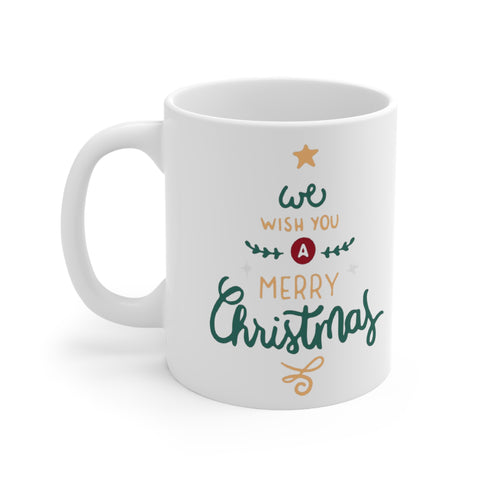 Wish You Merry Christmas Printed Ceramic Mug 11oz